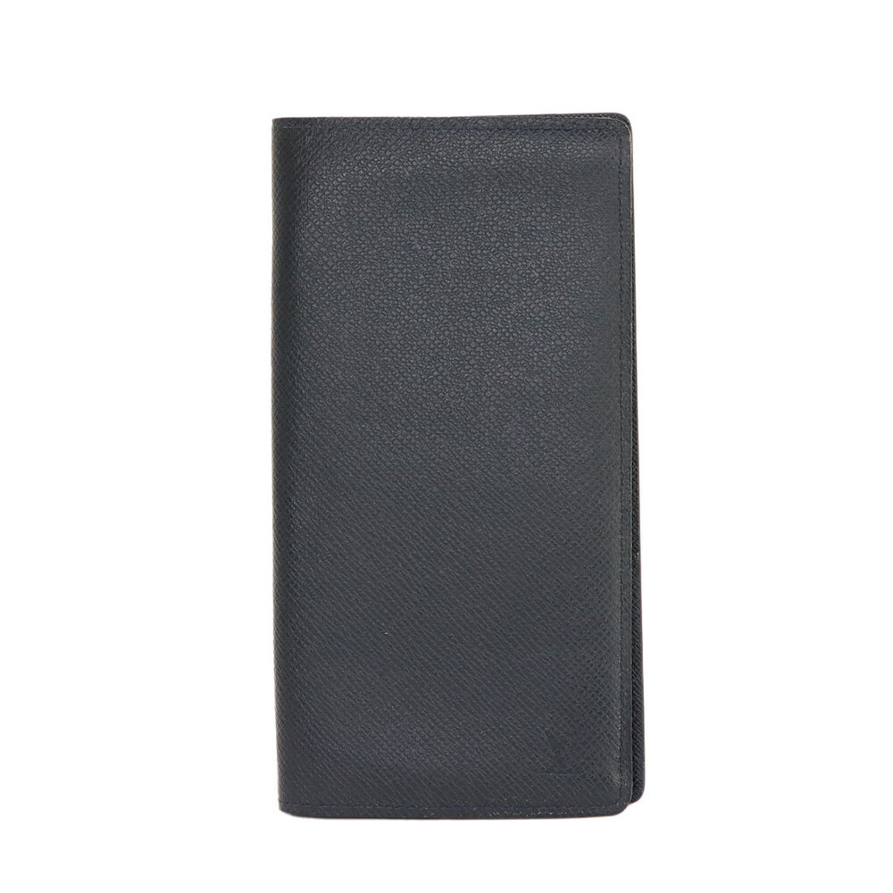 Louis Vuitton Taiga Portefeuille Brazza Bi-fold Long Wallet, Leather, Ardoise...